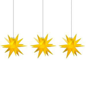 STERNTALER Světelný řetěz vnitřní 18cípá hvězda 3zdroje žlutá