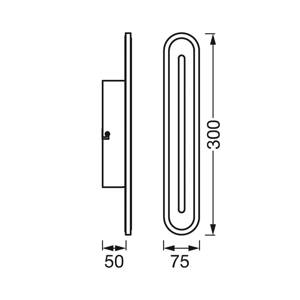 LEDVANCE SMART+ LEDVANCE SMART+ WiFi Orbis Bath Wall 30 cm černá