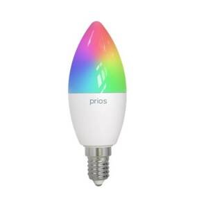 PRIOS LED žárovka E14 4,5W svíčka stmívatelná RGBW, Tuya