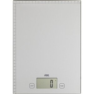 Elektronická kuchyňská váha Ade Bridget 0409029 / 20 kg / LCD displej / sklo / stříbrná