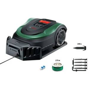 Robotická sekačka Bosch Indego M 700 / 18 V / 2,5 Ah / Li-Ion / 1 akumulátor / 16 cm / zelená/černá