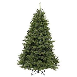 Vánoční stromek Bristlecone včetně kovového stojanu / borovice / 155 cm / PVC/PE / Ø 99 cm / zelená