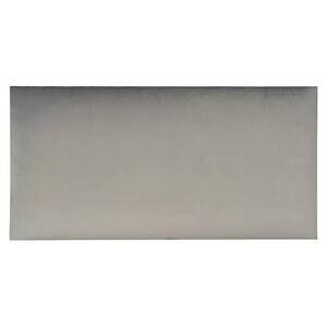 Čalouněný nástěnný panel Fllow Velvet / 60 x 30 cm / 100% polyester / MDF / polyuretanová pěna / šedá