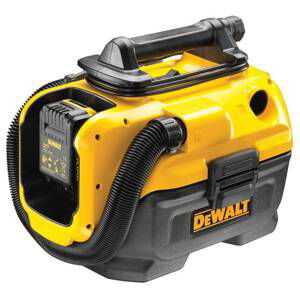 AKU průmyslový vysavač DeWALT DCV584L / mokré i suché vysávání / 230 V / 7,5 l / 87 dB / 300 W / BEZ AKUMULÁTORU A NABÍJEČKY / černá/žlutá