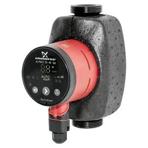 Oběhové čerpadlo Grundfos ALPHA 2 25–40 / dopravní výška 4 m / černá/červená