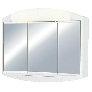 Zrcadlová skříňka s osvětlením Jokey Elda / 59 x 49 cm / plast / bílá