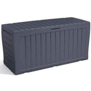 Plastový úložný box Keter Marvel Plus / 117 x 45 x 57 cm / 270 l / plast / antracitová