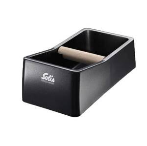 Knock-box na kávu Solis / plast / dřevo / černá