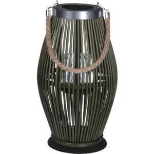 H&L Bambusová lucerna 21 x 38 x 21 cm / antracit