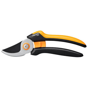 Dvoučepelové zahradní nůžky Fiskars P341 / průměr 20 mm / ocel / černá/oranžová