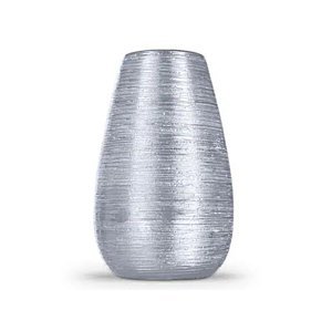 German MOLIS Keramická váza / stříbrná