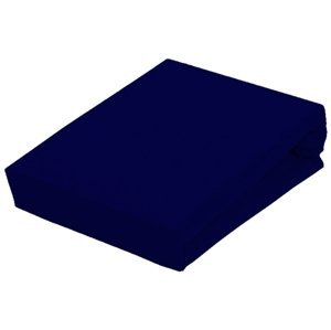 German EmaHome - Prostěradlo Piruu Jersey 180x200 cm - Námořnická modř 312