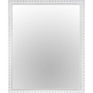 German Zrcadlo v rámu LISA / vintage styl / 45 x 55 cm / dřevo / bílá