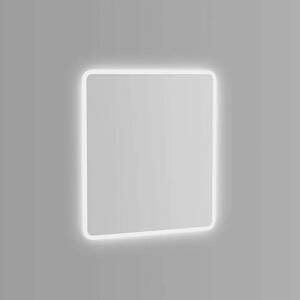 DSK Design LED světelné zrcadlo Silver Luna DSK / 40 x 45 cm / páčkový vypínač / stříbrná