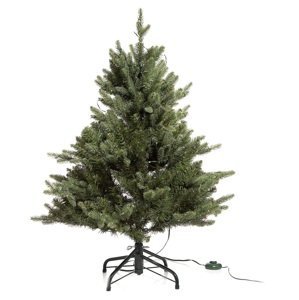 Luxusní umělý vánoční 3D stromek QVC / jedle kavkazská / 180 cm / 850 LED Deluxe / 10 funkcí / zelená