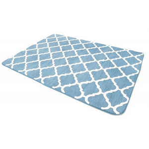 Tutumi Plyšový koberec 3D MAROKO 140 x 200 cm - Modrý