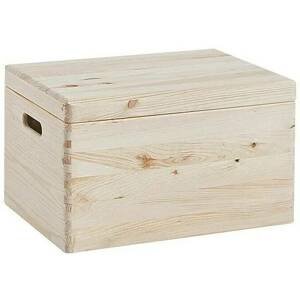 Úložný dřevěný box s víkem Zeller Present 40 x 30 x 23 cm / borovice