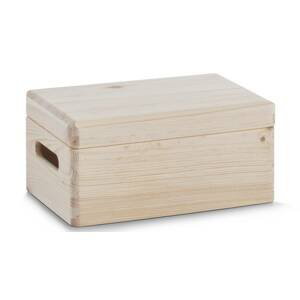 Úložný dřevěný box s víkem Zeller, 30 x 20 cm / borovicové dřevo