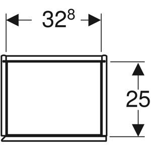 Geberit ONE - Vysoká skříňka 180x36x29 cm, 1 dvířka, panty L/P, lávová 505.083.00.3