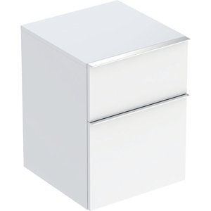 Geberit iCon - Boční skříňka, 450x600x476 mm, 2 zásuvky, lesklá bílá 502.315.01.2