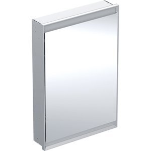 Geberit ONE - Zrcadlová skříňka s LED osvětlením, 600x900x150 mm, panty vlevo, vestavná, hliník 505.800.00.1