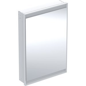 Geberit ONE - Zrcadlová skříňka s LED osvětlením, 600x900x150 mm, panty vlevo, vestavná, bílá 505.800.00.2