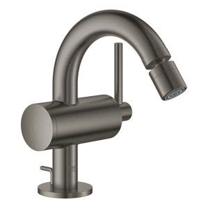 Grohe Atrio - Bidetová baterie s výpustí, kartáčovaný Hard Graphite 32108AL3