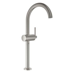 Grohe Atrio - Umyvadlová baterie s výpustí a otočným výtokem, velikost XL, supersteel 32647DC3