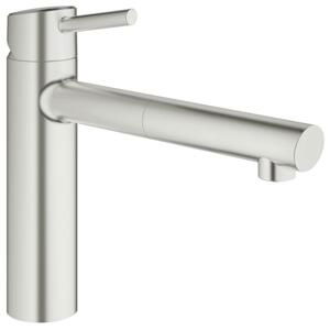 Grohe Concetto - Páková dřezová baterie, supersteel 31129DC1