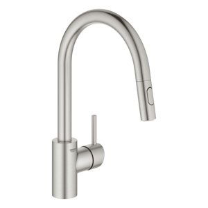 Grohe Concetto - Dřezová baterie s výsuvnou sprškou, supersteel 31483DC2