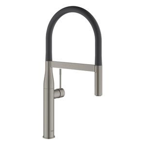 Grohe Essence - Dřezová baterie s flexibilním ramenem s přepínačem, kartáčovaný Hard Graphite 30294AL0