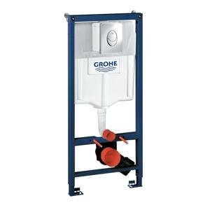 Grohe Rapid SL - Předstěnový instalační set pro závěsné WC, výška 1,13 m, ovládací tlačítko Skate Air, chrom 38721001