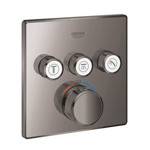 Grohe Grohtherm SmartControl - Termostatická baterie pod omítku, 3 ventily, Hard Graphite 29126A00