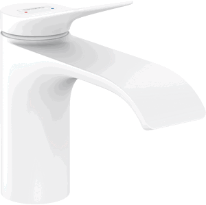 Hansgrohe Vivenis - Umyvadlová baterie 80, s výpustí, EcoSmart, matná bílá 75010700