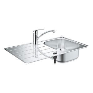 Grohe Dřezy - Set dřezu K200 a baterie Eurosmart, kartáčovaná nerez/chrom 31565SD1