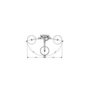 Hansgrohe Croma 220 - Sprchový set Showerpipe s termostatem, 220 mm, 1 proud, chrom 27223000