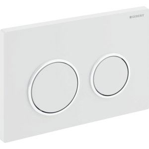 Geberit Omega20 - Ovládací tlačítko OMEGA20, matný chrom/lesklý chrom 115.085.KN.1