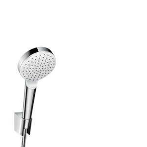Hansgrohe Crometta - Set sprchové hlavice, držáku a hadice, EcoSmart, bílá/chrom 26569400