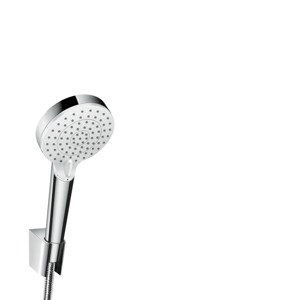 Hansgrohe Crometta - Set sprchové hlavice, 2 proudy, držáku a hadice, EcoSmart, bílá/chrom 26694400