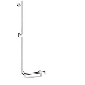 Hansgrohe Unica - Sprchová tyč 1100 mm, levá, bílá/chrom 26403400