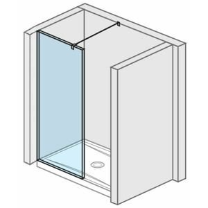 Jika Pure - Sprchová stěna 700 mm, Jika Perla Glass, čiré sklo H2674290026681