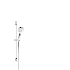 Hansgrohe Crometta - Set sprchové hlavice, 2 proudy, tyče a hadice, EcoSmart 9 l/min, bílá/chrom 26534400