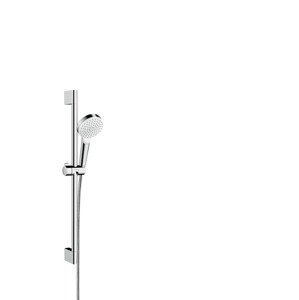 Hansgrohe Crometta - Set sprchové hlavice, tyče a hadice, EcoSmart 9 l/min, bílá/chrom 26535400