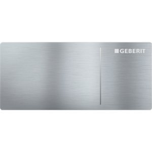Geberit Sigma12 - Ovládací tlačítko splachování typ 70, oddálené ovládání, easy to clean, kartáčovaná nerez ocel 115.630.FW.1
