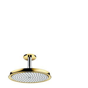 Hansgrohe Raindance Classic - Horní sprcha 240 Air 1jet s přívodem od stropu 100 mm, chrom/vzhled zlata 27405090