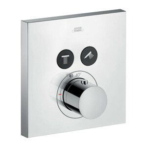 Axor Shower Select Square - podomítkový termostat pro 2 spotřebiče, chrom 36715000