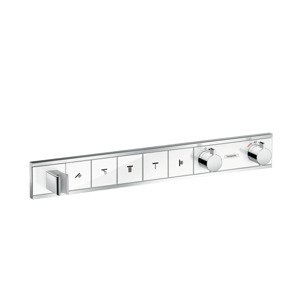 Hansgrohe RainSelect - Baterie pod omítku pro 5 spotřebičů, bílá/chrom 15358400