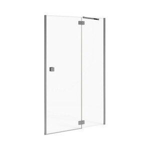 JIKA Cubito Pure - sprchové dveře jednokřídlé bezrámové s pevným segmentem 800/1950mm, pravé, transparentní sklo s Jika perla Glass H2544210026681