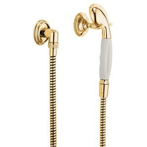 Kludi Adlon - Set sprchové hlavice, 1 proud, držáku a hadice, zlatá 2710545