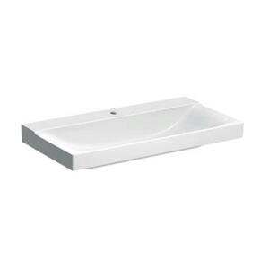 Geberit Xeno 2 - Umyvadlo 900x480 mm, otvor pro baterii, bez přepadu, s KeraTect, bílá 500.531.01.1